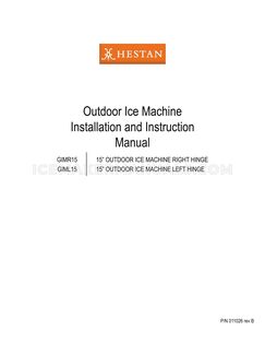 Hestan GIML15 Installation Manual