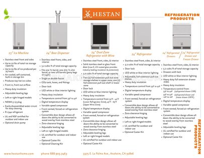 Hestan GIML15 Spec Sheet