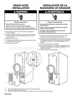 KitchenAid KUIX505ESS Drain Hose Installation