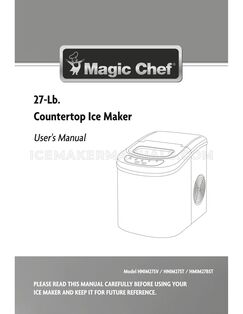 Magic Chef HMIM27BST User's Manual