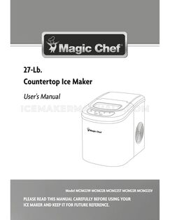 Magic Chef MCIM22W Owner's Manual