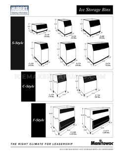 Manitowoc S570 Specifications Sheet
