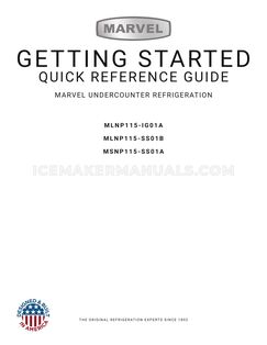 Marvel MLNP115SS01B Getting Started Guide