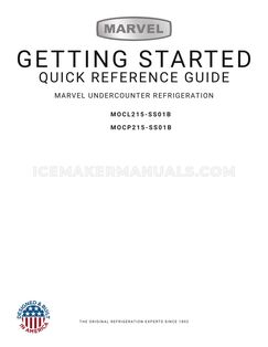 Marvel MOCL215SS01B Quick Start Guide