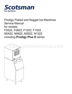 Scotsman N0922 Service Manual