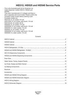 Scotsman HID312 Parts Manual