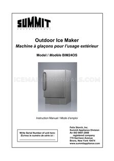 Summit BIM24OSBASE34 Manual
