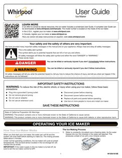 Whirlpool GI15NDXZS User Guide